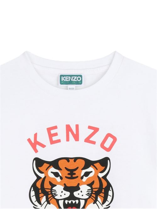 T-shirt unisex Kenzo Kids bianca con tigre KENZO Kids | K6167610P